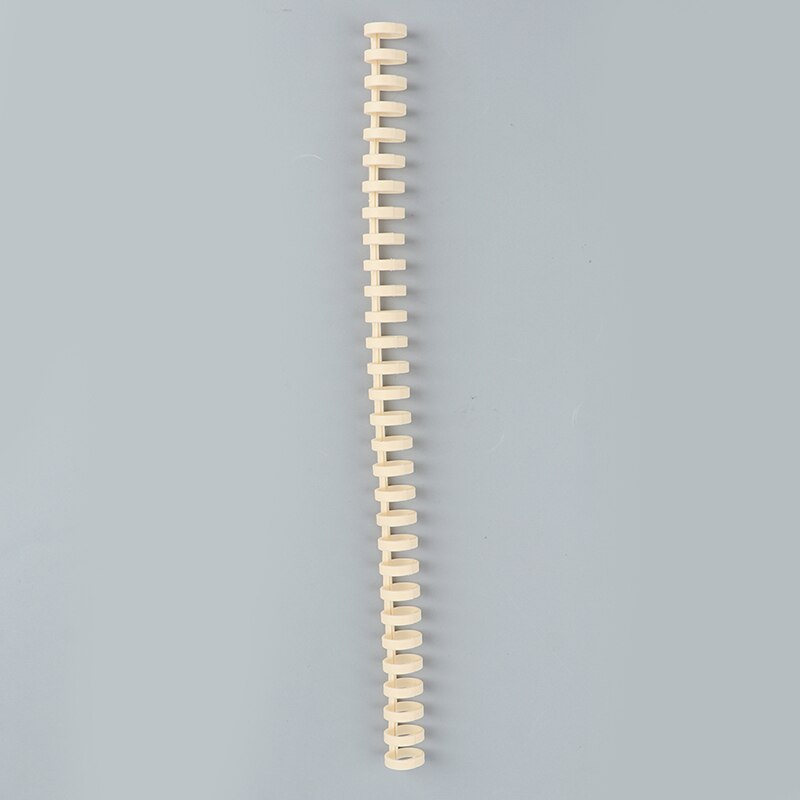 Anillo de plástico de hojas sueltas para oficina, anillos en espiral para 30 agujeros, A4, A5, A6, suministros de papelería para oficina, 1 Uds.: Beige