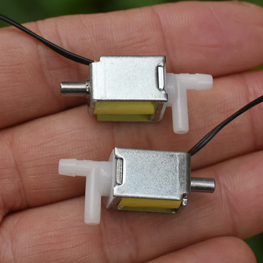 Mikro magnetventil 2-polig 3-Wege Gleichstrom 5V 6V 1,5 W Mini 10mm elektro magnetisches Ventil elektrisch gesteuerter Luft ventilsc halter