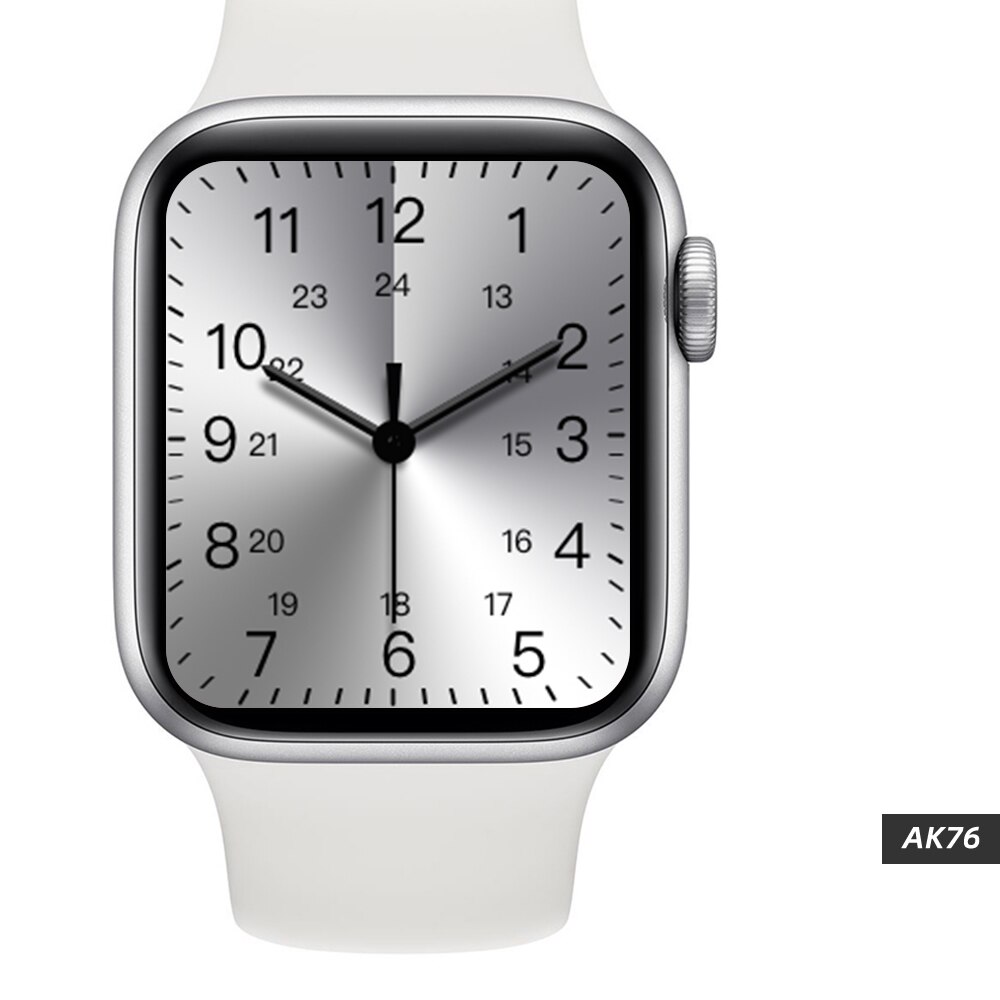 Original IWO AK76 Smart Uhr PK W26 Frauen Männer Spiele SmartWatch Bluetooth Anruf Herz Rate 1,75 Zoll Remote Kamera Für android IOS: white