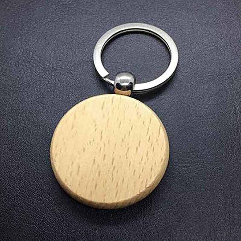 Llaveros de madera redondos para manualidades, 60 unidades, Diy, etiquetas para llaves, puede grabar Diy,