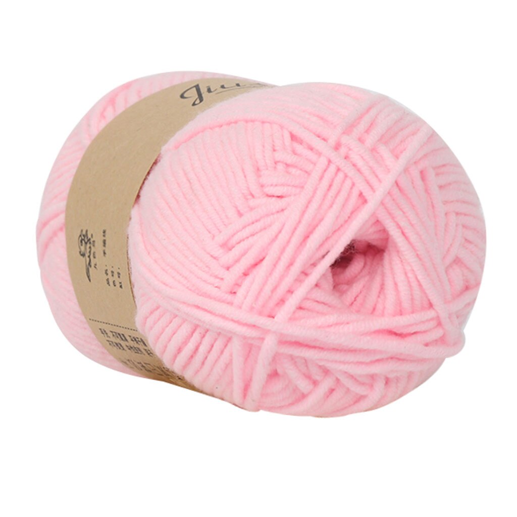 Fil de laine 5 brins de lait et de coton colorés | Bricolage, laine, coton doux, doux, écharpe Crochet épaisse poupée bébé: L