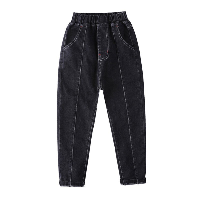Jeans droits pour garçons de 4 à 11 ans, vêtements tendance, pantalons longs en Denim pour enfants, classiques, décontractés