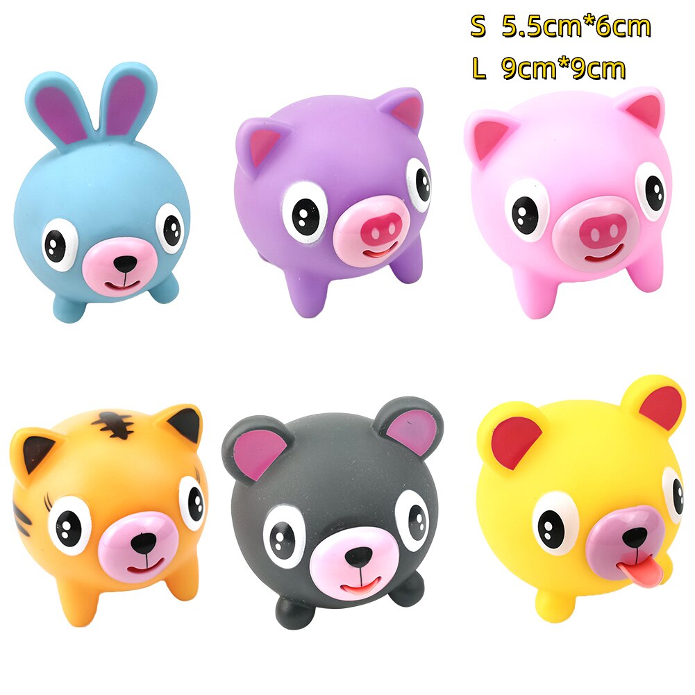 Jouet pour enfant et adulte, anti-Stress, balle molle, Jabber, Animal parlant, amusant