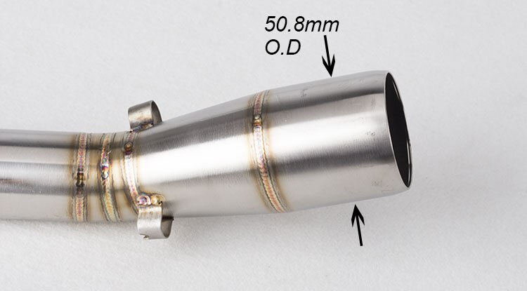 R15 motorrad Unterhose-an auspuff stecker kontakt mittel rohr Für Yamaha YZF R15 MT-15 V3 R125 MT125 MT 125
