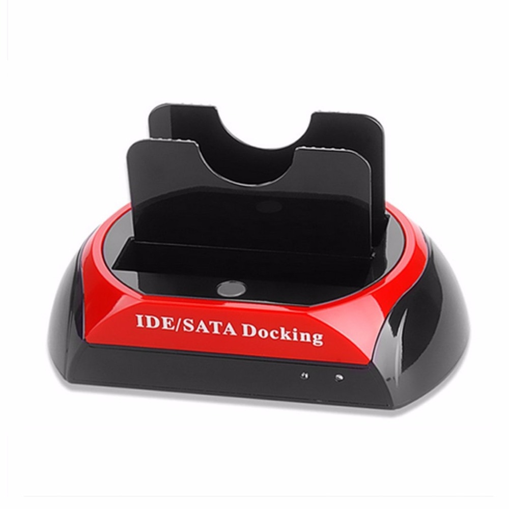 2.5 " 3.5 " ide sata usb 2.0 dock hub dual hdd harde schijf dockingstation basis ondersteuning harde schijf eu us uk au stekker
