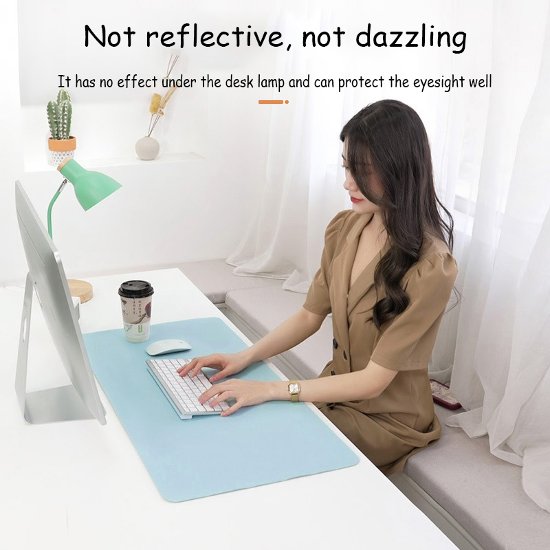 Large Size Office Desk Mat PU Waterproof Mouse Pad Desktop Keyboard Desk Pad Gaming Mousepad PC Accessories