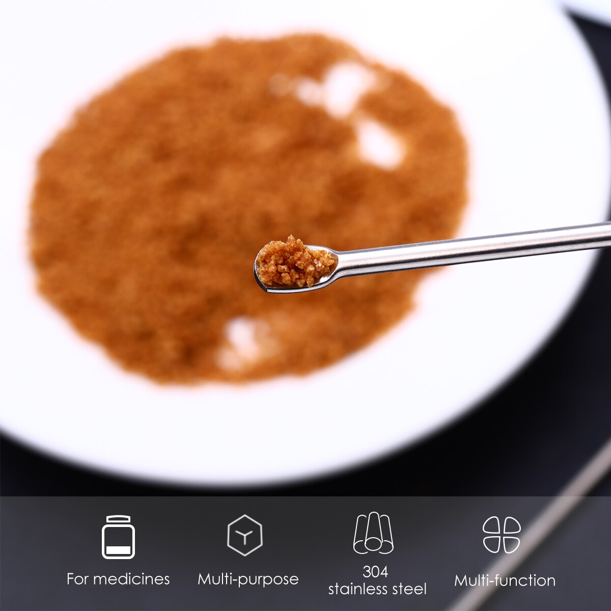 3 szt. Łyżki ze stali nierdzewnej mikro laboratoryjne łyżki odczynniki robić pobierania próbek łyżki laboratoryjne