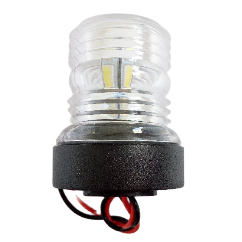 Marine Boat Yacht 360 Degree LED Navigation Light 12V White Plastic All Round Anchor Light