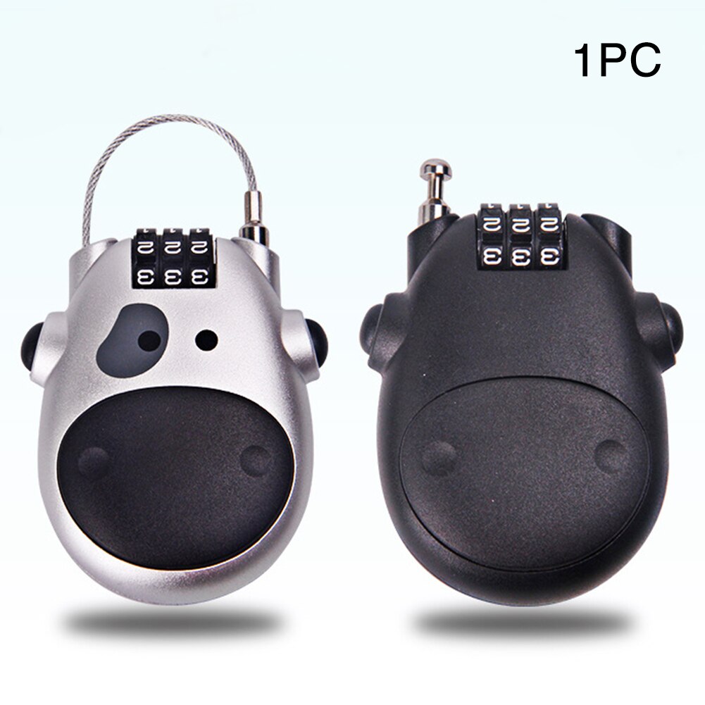 Telescopic Rope Anti Theft Padlock Password Lock Safety Zinc Alloy Luggage Portable Small Bicycle Durable Combination Digit
