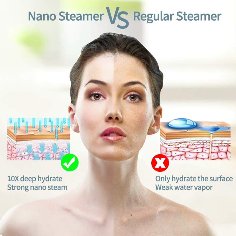 Nano tåge sprayer nano spray ansigts dampmaskine renere steamer ansigts sprøjte maskine skønhed ansigts dampende enhed ansigtsrengøring