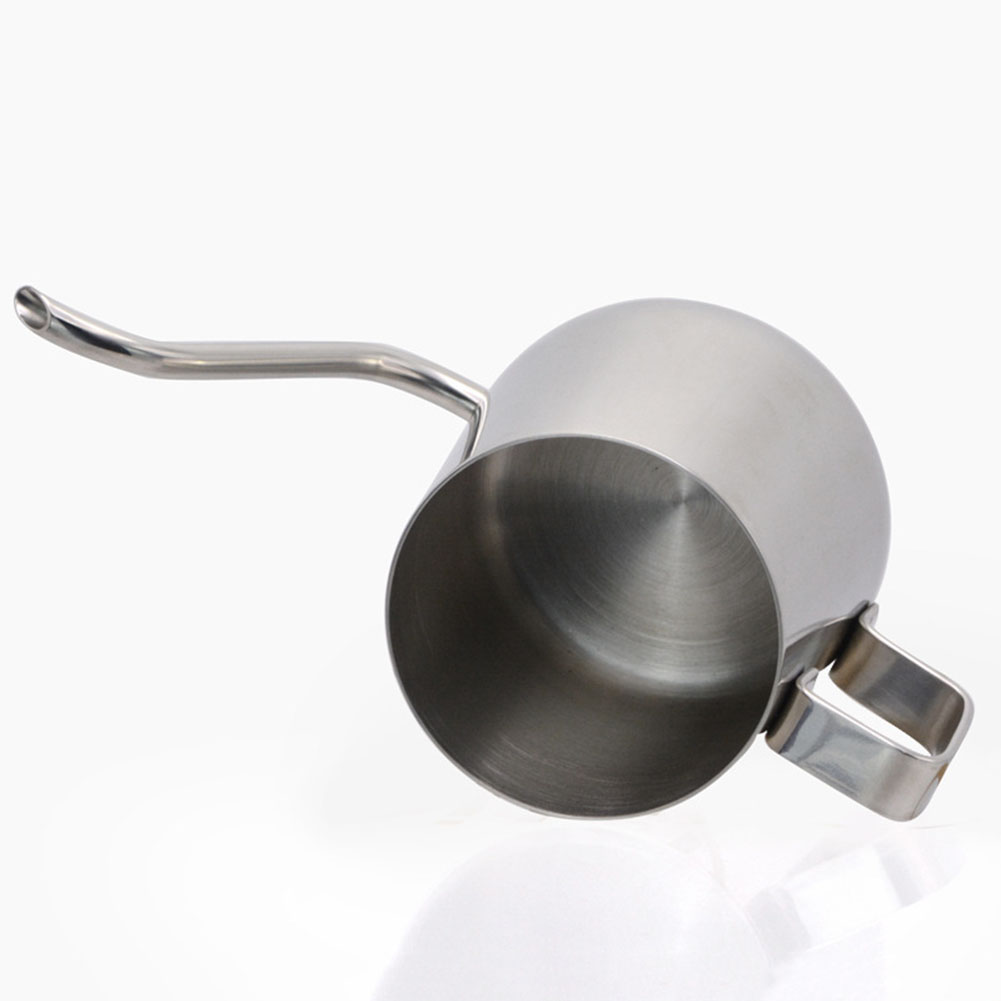 250ml zwanenhalsuitloop koffieketel theepot schenkt over dikke 304 roestvrijstalen coating lange mond drinkgerei roest niet