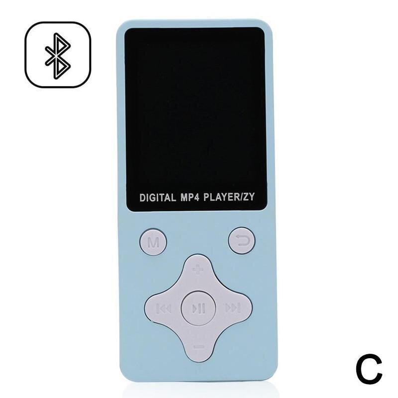 MP3 Player 1.8-Inch Tft-scherm Ultra-Dunne Lossless Geluid Speler Fm Met/Zonder Set Card Tf bluetooth Muziek Recorder V0Q0: blue