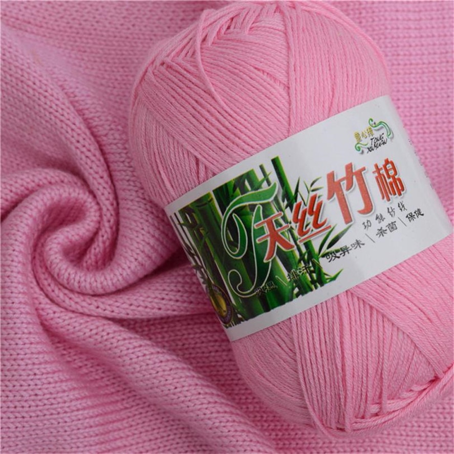 50g Kniting Bamboo Cotton Yarn 1PC Bamboo Fiber Cotton Warm Soft Natural Knitting Crochet Knitwear Wool Yarn 30