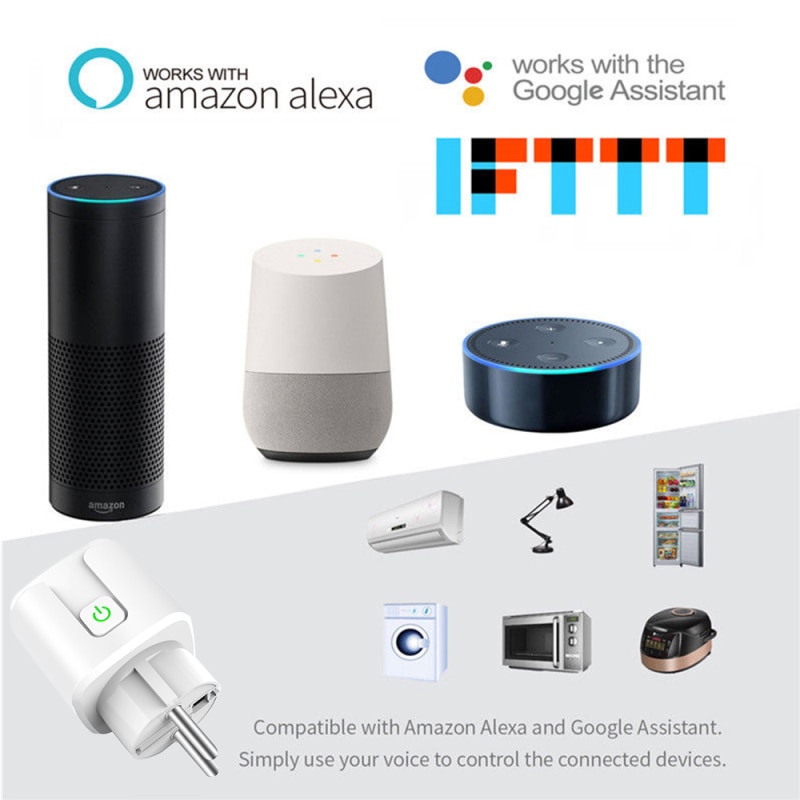 Tuya ZigBee Smart Plug EU/US/UK 16A Power Monitor Timer Socket Smart Home Wireless Compatible Alexa Google Home Assistant