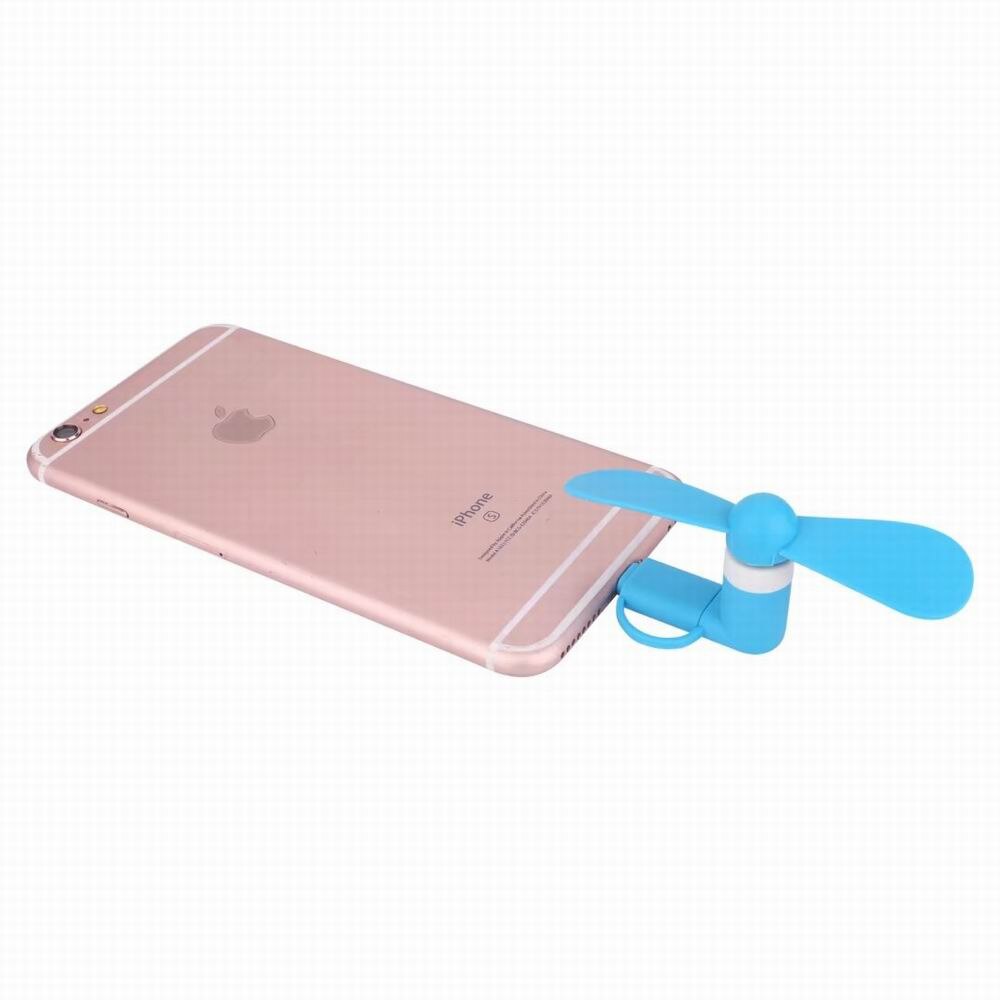 Mini 2 in 1 Portable Micro USB Hand Fan for iPhone 5/6/Samsung/HTC/Android OTG Smartphones USB Gadget