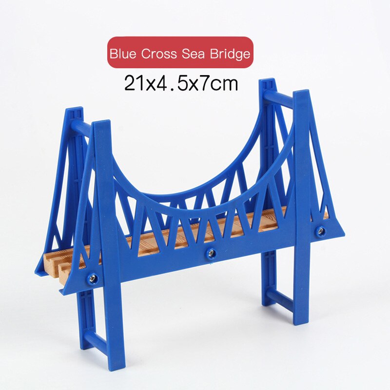 DIY Wooden Railway Track Toy Universal Accessories Competible for Thoman Track Educational Rail Train Toys for Children: 19