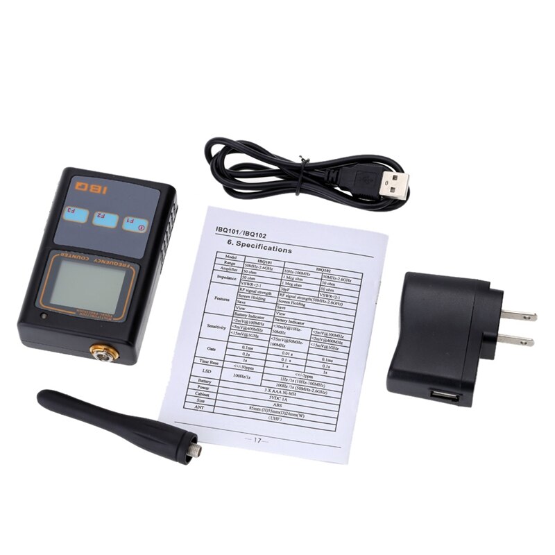 Mini handfrequentiemeter met lcd-scherm en frequentieteller voor portofoons, gsm 50 mhz -2.6 ghz