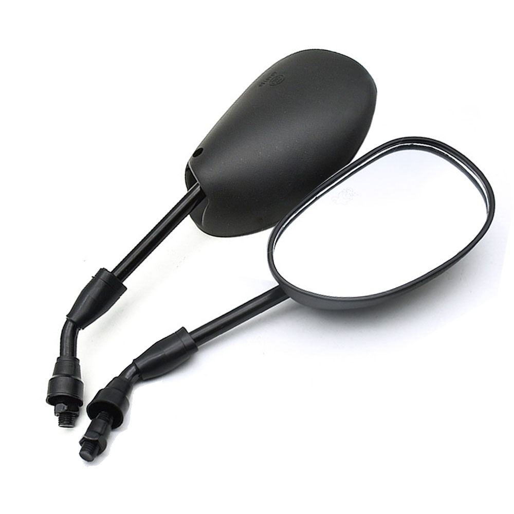 Espelhos retrovisores para motocicleta, rosca rígida de 10mm para dy100 chinês atv quad ciclomotor peças de scooter