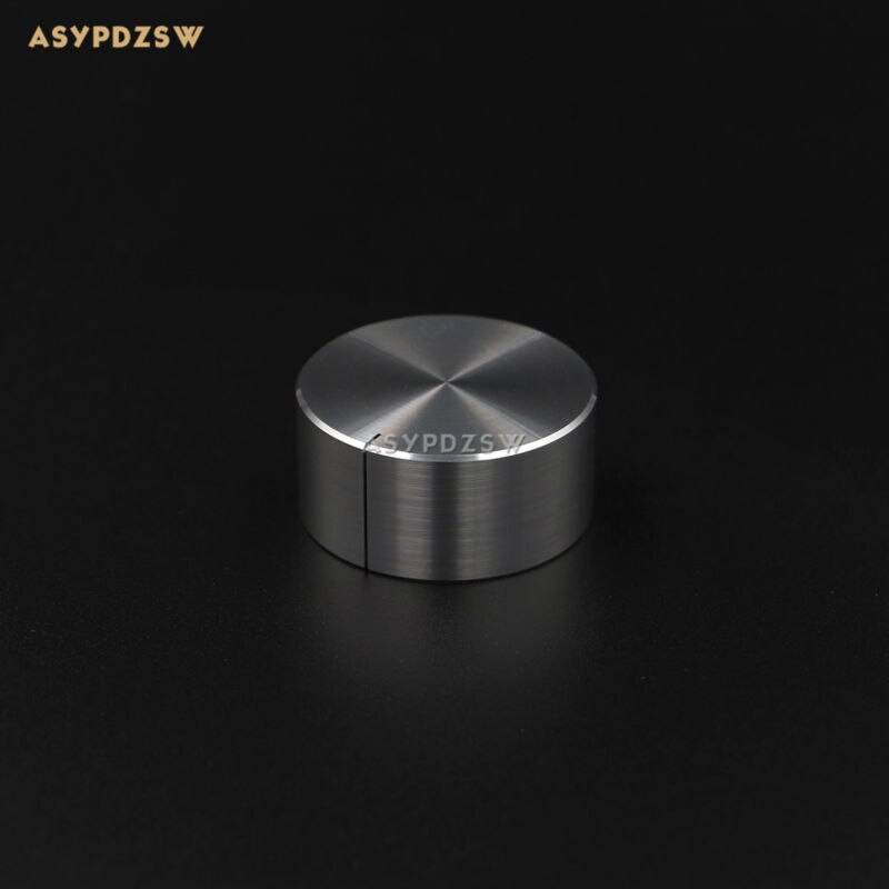 1 PCS HIFI High gloss silver 32*15 Full aluminum amplifier solid Volume potentiometer knob