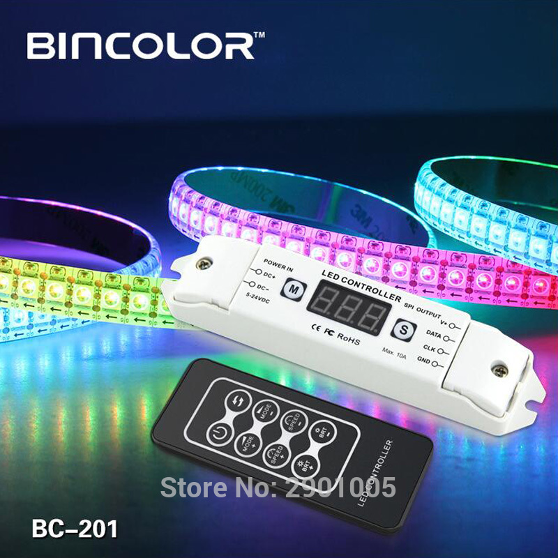 LED Pixel SPI Strip Controller RGB RGBW Dimmer DC5V-24V Digital Addressable Control 2801 2811 2812 8806 IC Tape Strip Lights