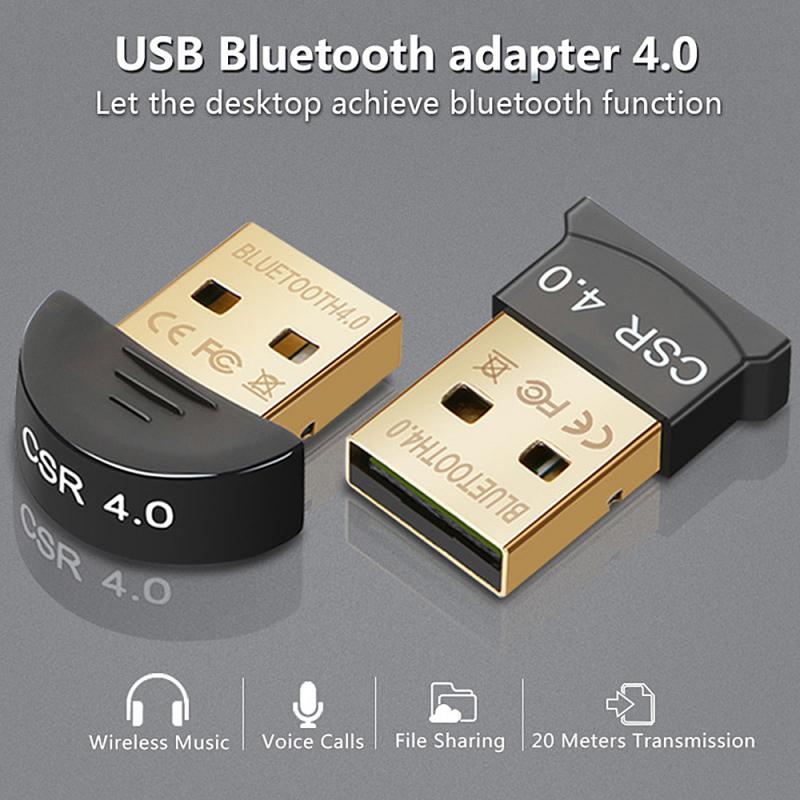 USB CSR 4.0 Bluetooth-compatible Adapter Receiver Wireless Dongle Music Mini Bluetooth-compatible Transmitter For PC Computer