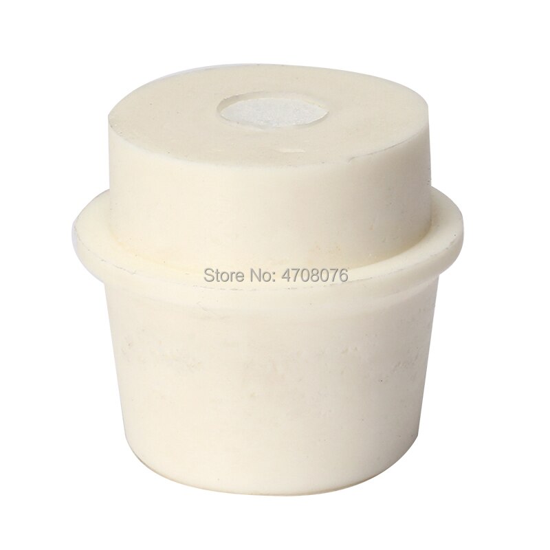 Conical flask silicone stopper with sand core Bottle rubber cover Perforated stopper bung Closing plug Sealed lid cap 24-60mm