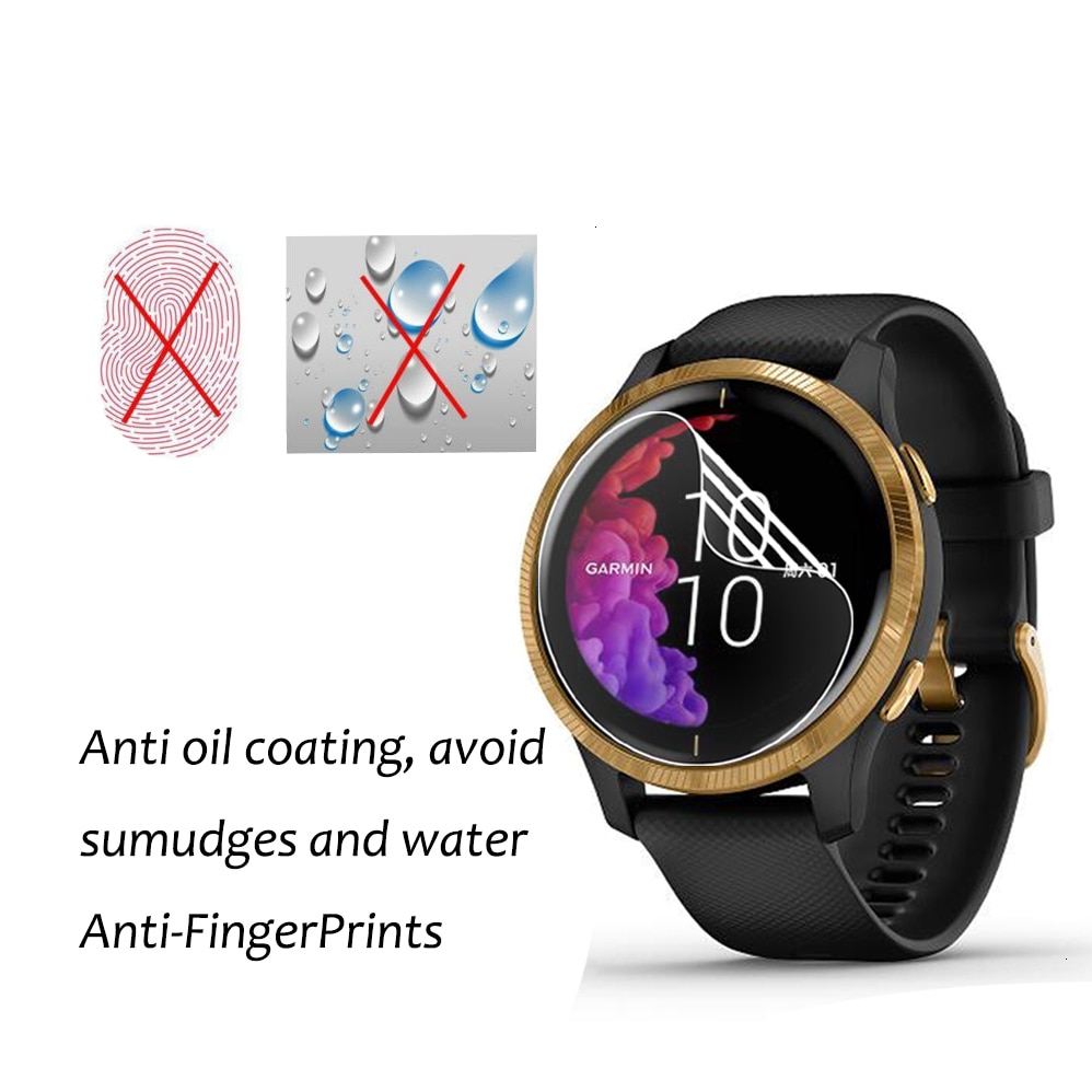 3 pakke til garmin venu gps ur hydrogel hd klar film fuld skærm beskytter til garmin venu anti-ridse vandtæt tpu film
