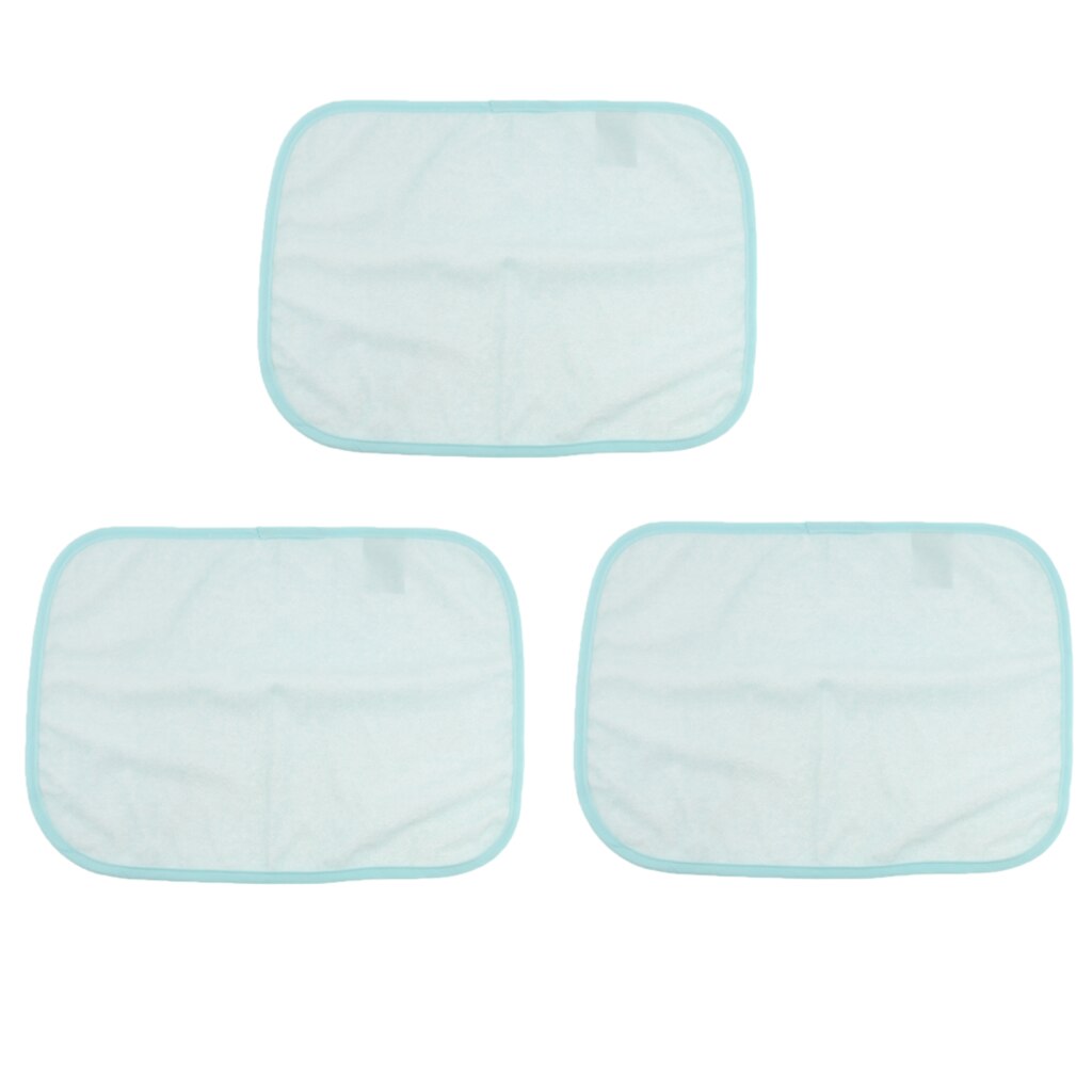 3pcs Washable Bed Sheet Mattress Elderly Incontinence Pad Protector Blue Mattress Protector Sheet Waterproof Underpad Protector