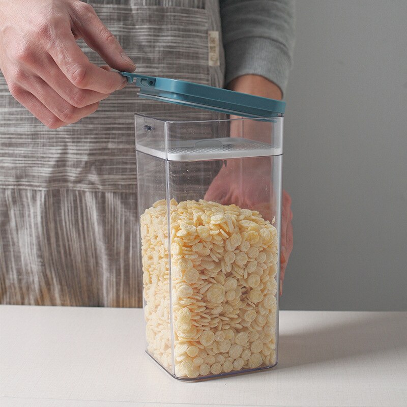 500/1000/1600ML Food Storage Container Plastic Kitchen Refrigerator Noodle Box Multigrain Storage Tank Transparent Sealed Cans