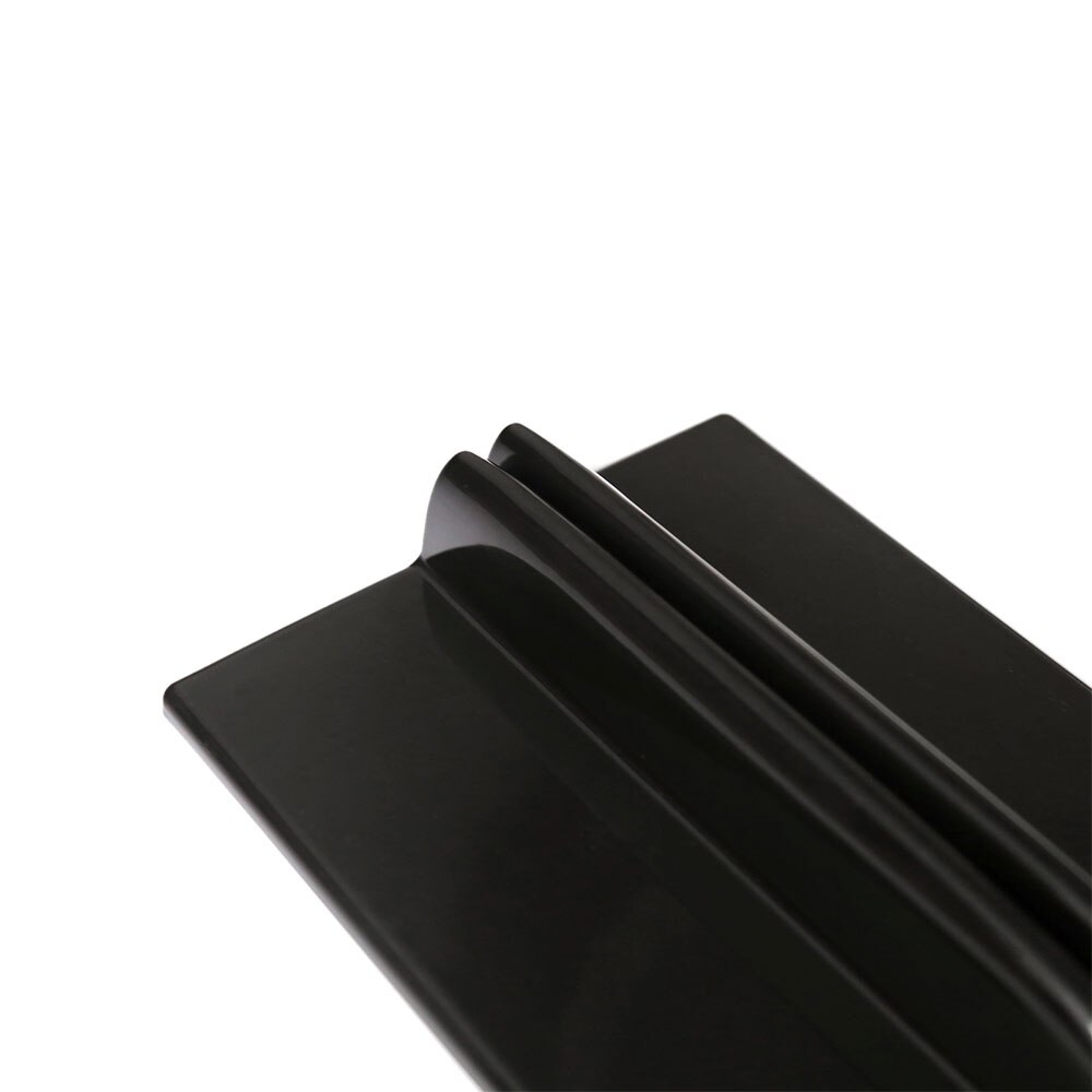 Faldón lateral Universal para coche, divisor de balancín, ala lateral, parachoques, aspecto negro, 2x74,5 cm