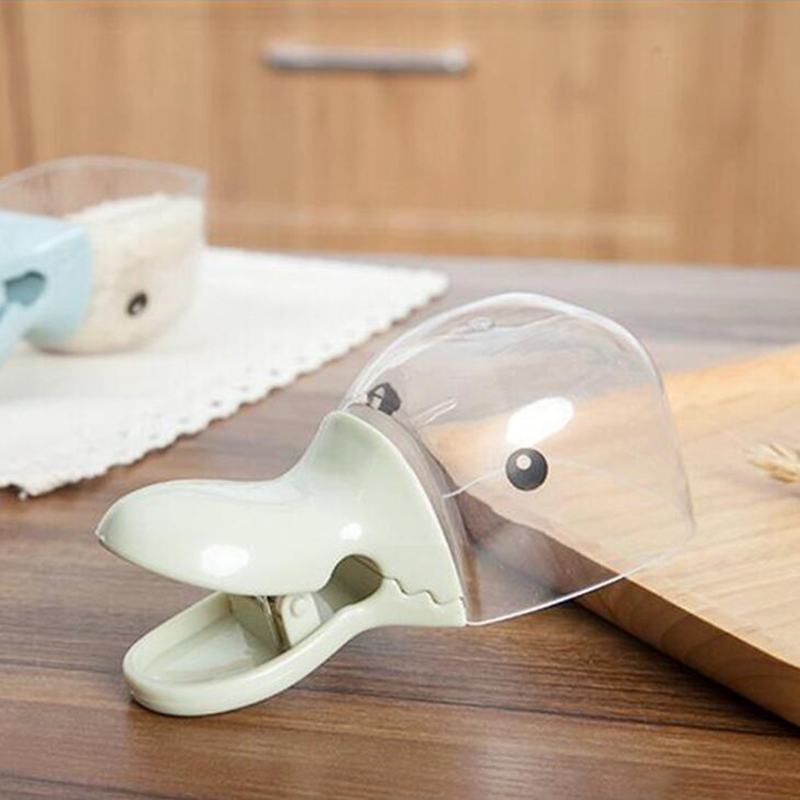 FEIGOLO cuillère à riz en tête de canard | cuillère à riz, pince à sceller transparente pelle à riz, scellage sac de riz, outils de cuisine FNS61 1 pièce