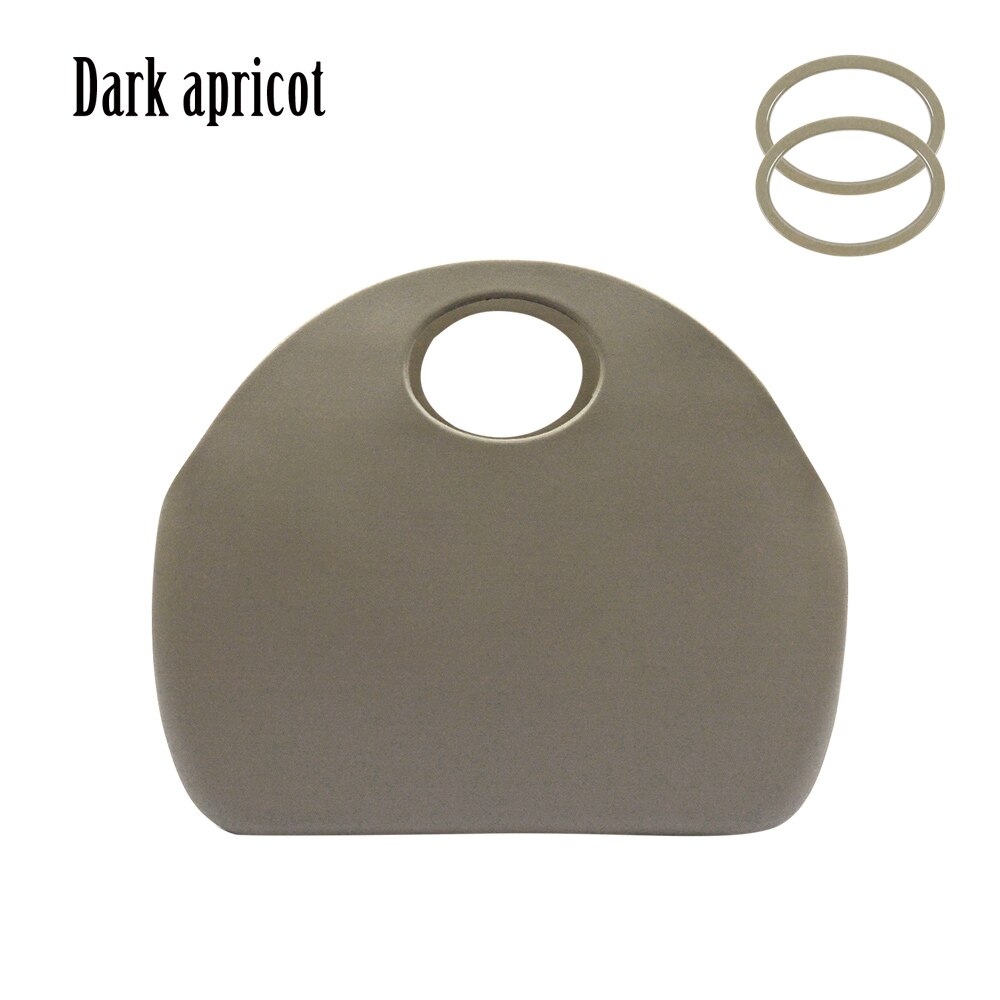Obag-stijl tas voor o moon classic waterdichte eva-tas van rubber en siliconen voor dames: Donkere abrikoos