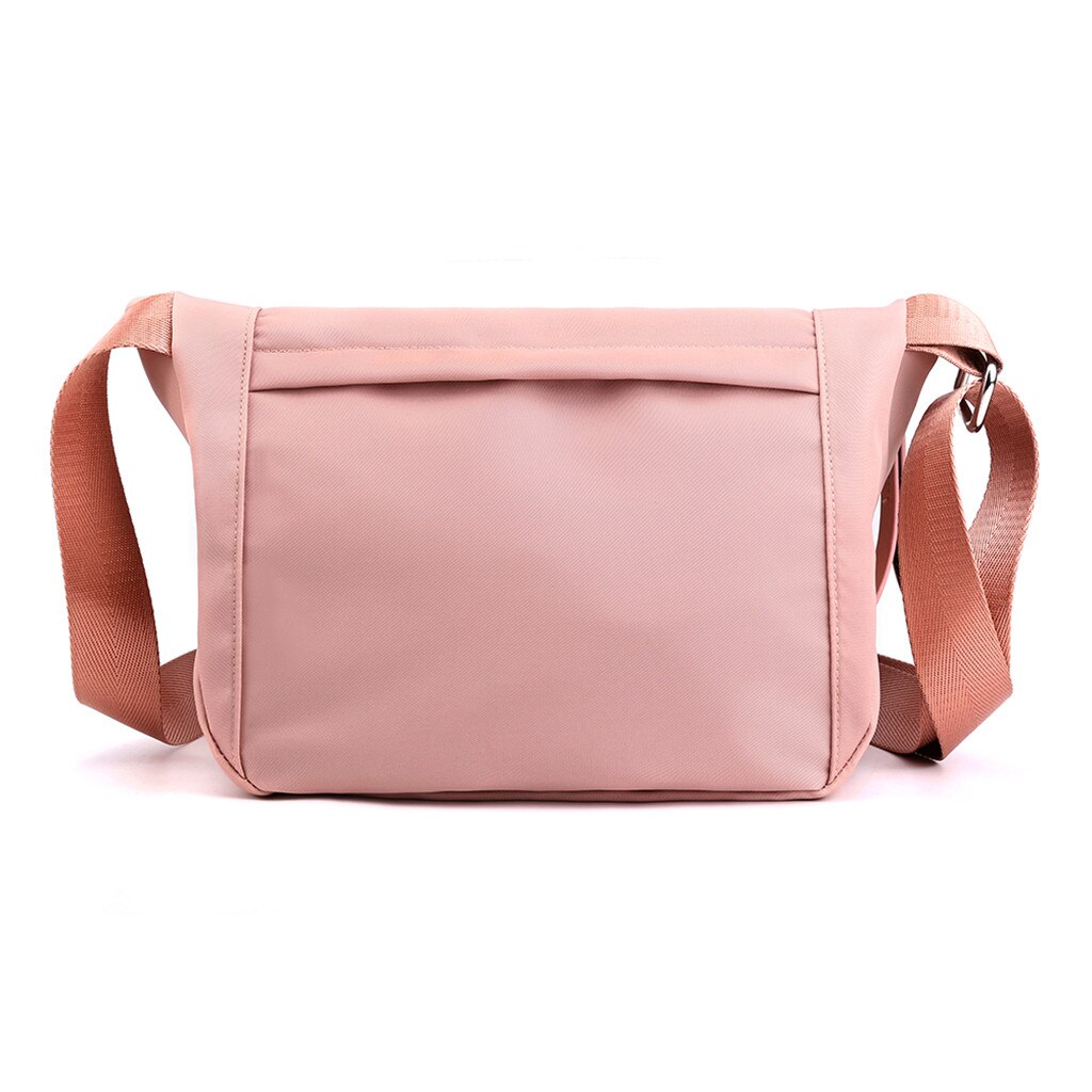 Saco do mensageiro do saco do mensageiro da cor sólida simples sacos de mensageiro da grande capacidade à prova dwaterproof água: Rosa