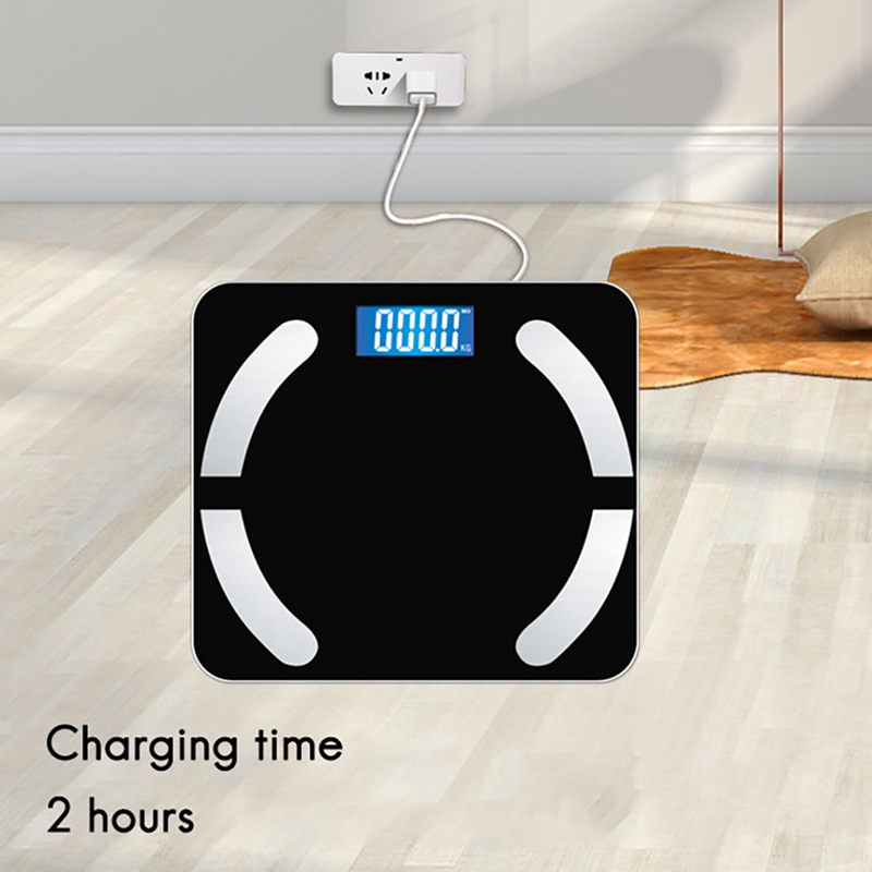 Smart Body Scale Smart Bathroom Scale USB Rechargeable Weight Scale With Bluetooth Sync Data And Fitness App