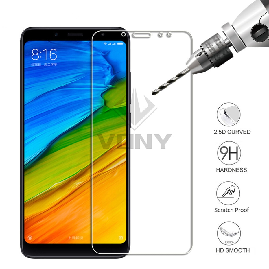 3 uds vidrio Protector para Xiaomi Redmi 5 Plus 5 5A S2 K20 6A 6 Pro vidrio templado para Redmi Note 5 5A 6 Pro Protector de pantalla