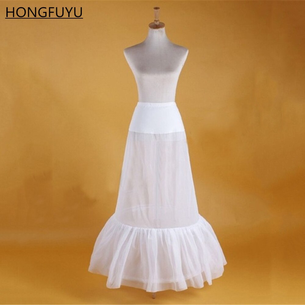 HONGFUYU Bridal Hoop Skirt Wedding Petticoat Accessories Crinoline Slip White In Stock: 3