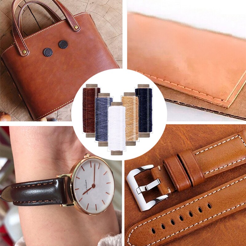 LMDZ Leder NäHenne Klemme Leder NäHenne Bausätze Leder Nähte Pony mit Leder Nadel und Gewachst Faden Leder Arbeits Werkzeuge