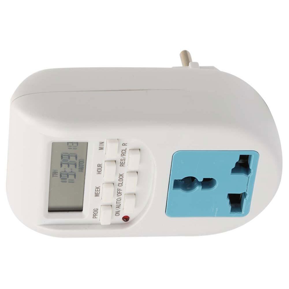 Programmable Timer Plug Socket Digital Electrical LCD 220V Light Switch 7 Day Energy Saving Anti-Theft AL-06 Timing Socket