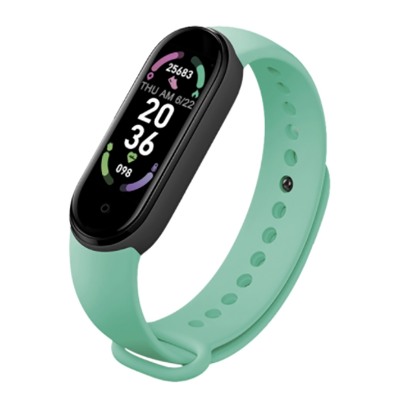 For Xiaomi Samsung M6 Smart Band Global Version My Band 6 Fitness Tracker Blood Pressure Smartband Sports Bracelet PK Band 6: green