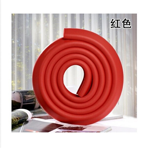 Child Baby Safety Products Glass Table Edge Furniture Guard Strip Horror Crash Bar Corner Foam Bumper Collision Protector 200cm: red