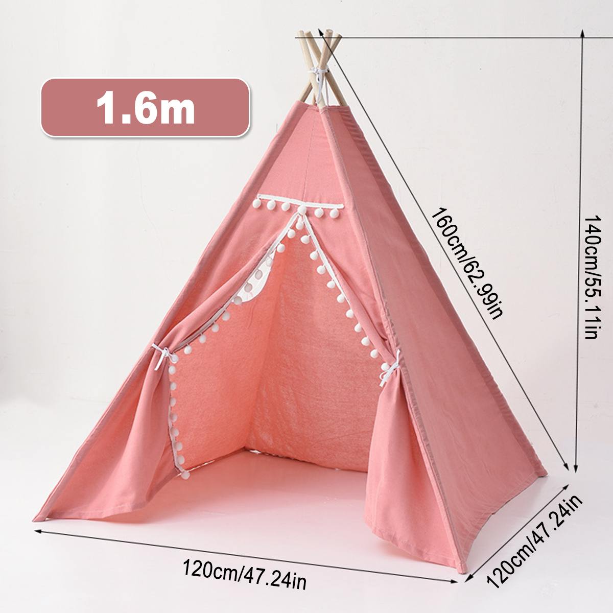 Kinder Camping zelt Indien folding zelt Tragbare spiele im freien garten kind zelte Tipi Infantil Haus spielzeug zelte: 1.6m Red