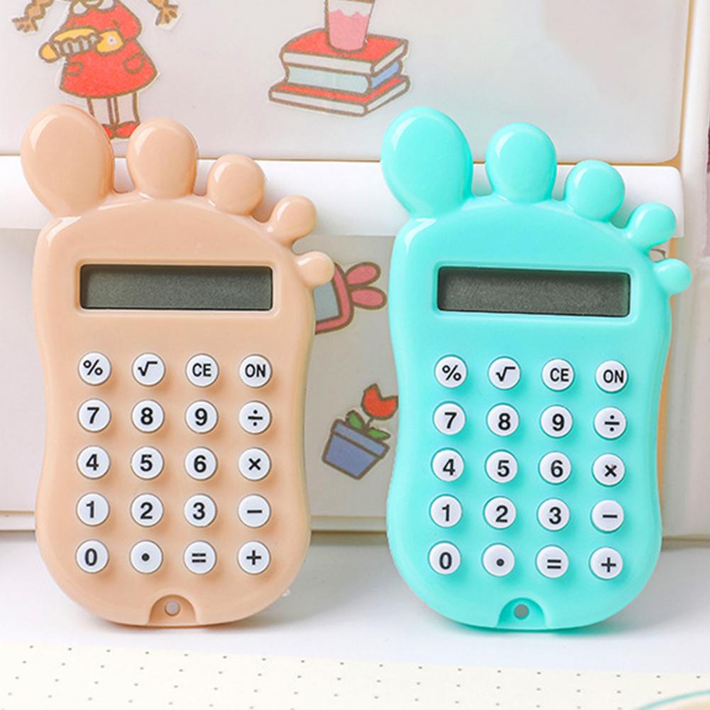 Mini Calculator Plastic Pocket Calculator Rapid Calculation Energy Saving Useful Rounded Edge Small Calculator