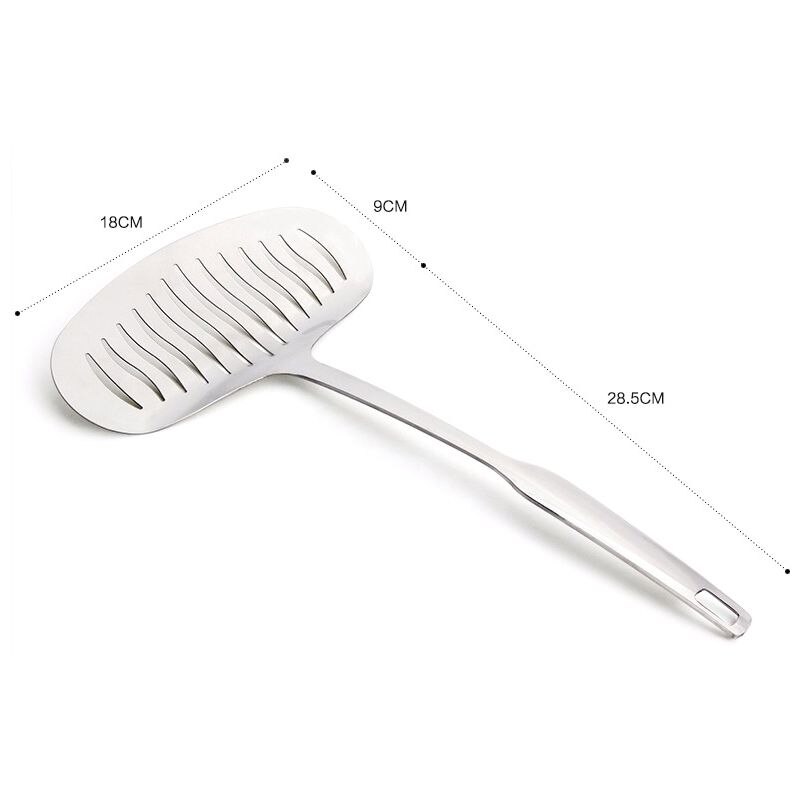 Spatule à viande en acier inoxydable avec manche Long, ustensile de cuisine