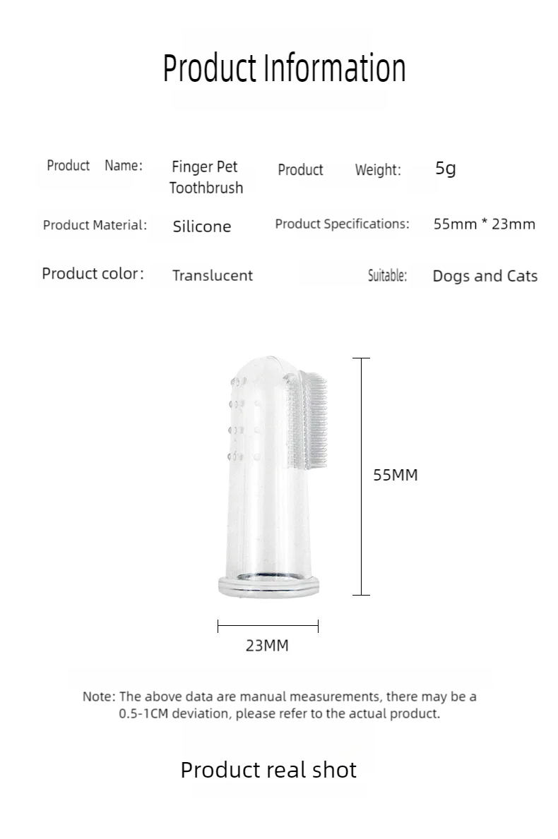 Limpieza de dientes para perros, cepillo de dientes súper suave para dedos, herramienta para dientes transparentes, limpieza de gatos, suministros para cachorros y mascotas, accesorios