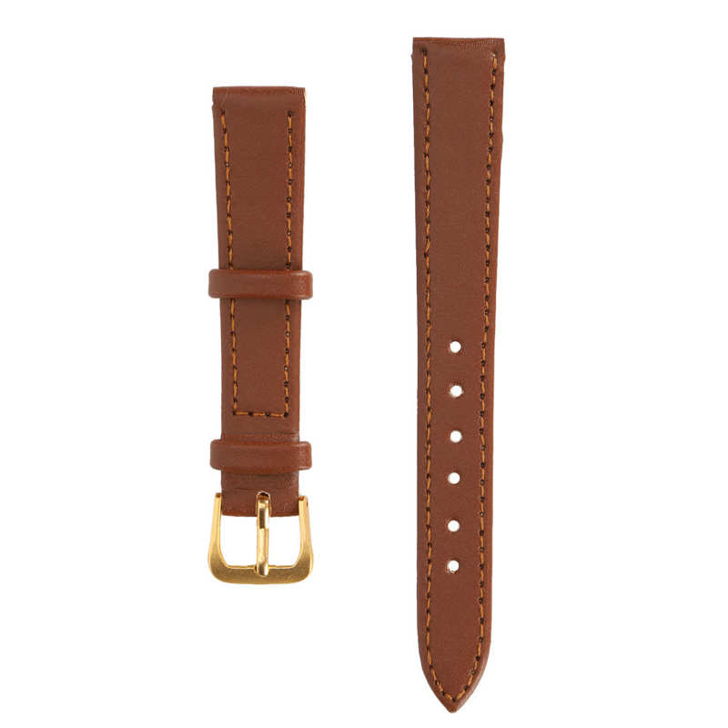 Children's watch, children's watch for boys, unisex universal pin buckle watch band, pu leather replacement watch strap: 14mm brown