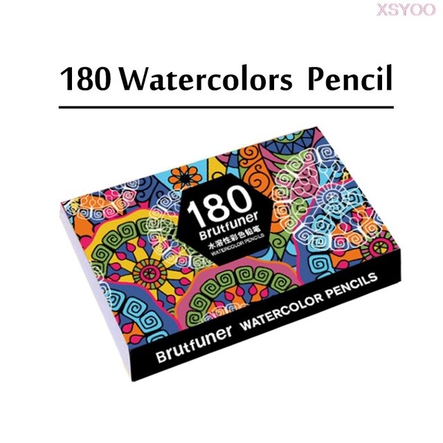Stylo huileux couleur hydrosoluble crayon de plomb 48/72/120/150/180 couleur débutant couleur plomb crayon Graffiti remplissage couleur: 180water colors