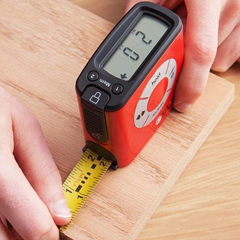 5m/16ft Portable Digital Tape Measure LCD Stainless Steel Circumferences Measuring Tape High Precision Measuring Ruler Tools