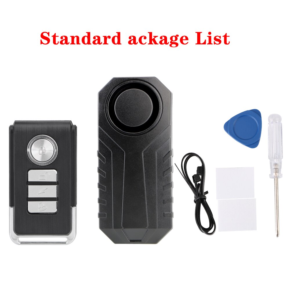 Warning Alarm Sensor Anti Lost Remind Vibration Vehicle Security Electric Car Remote Control Waterproof for Bike Motor