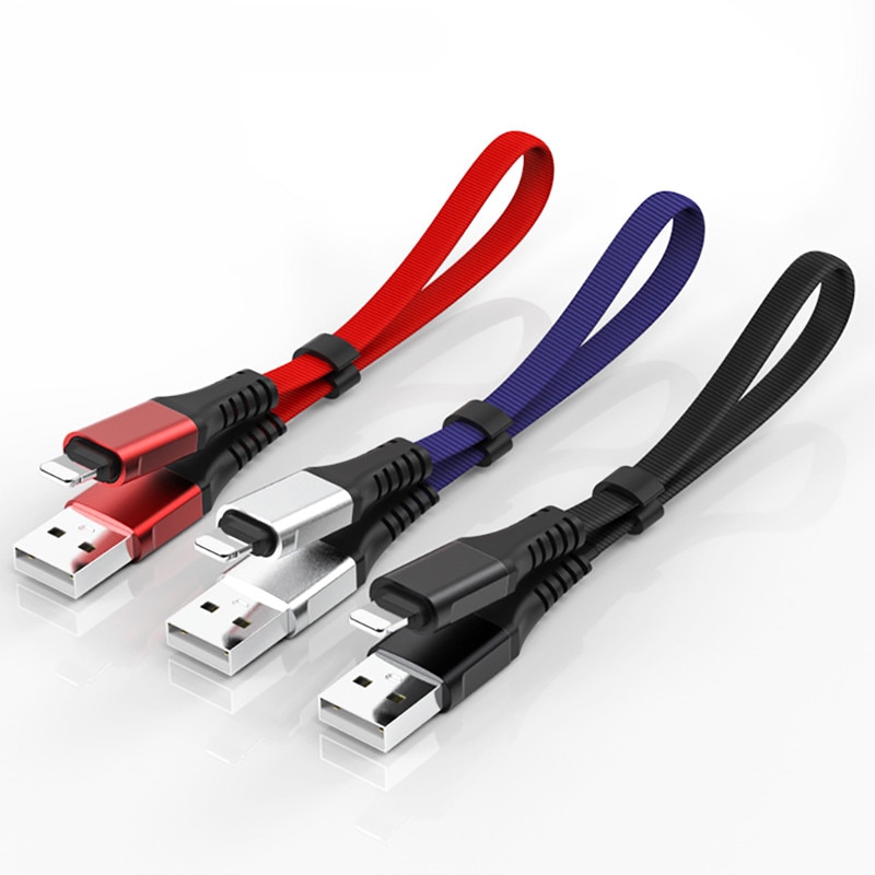 0,3 M Kurze USB Ladung Daten Kabel Beleuchtung Für iphone XS XR X 8 7 6 6S 5S 5C 5 Für Android iOS Mini Ladekabel Energie Bank