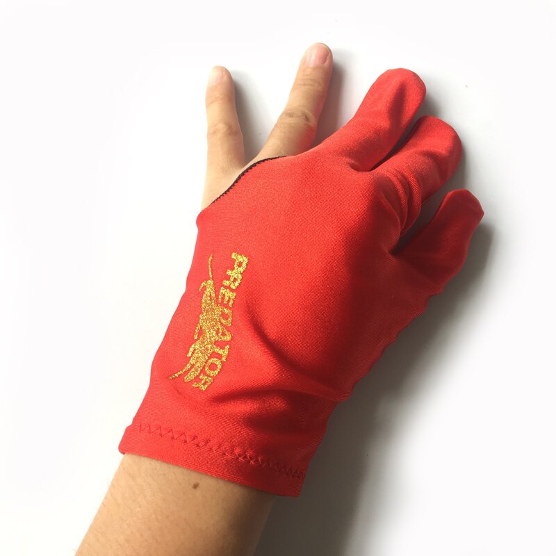 30 unids/lote billar inglés guantes de Taco de tela alta elástica de tres dedos guantes accesorios de billar